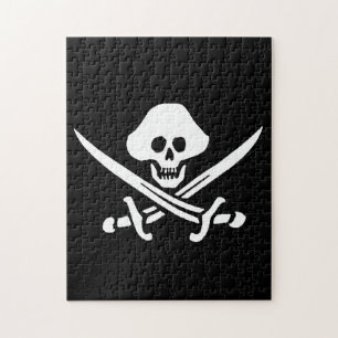 Puzzle Jolly roger Pirate Os crâne Rouge Bandanna