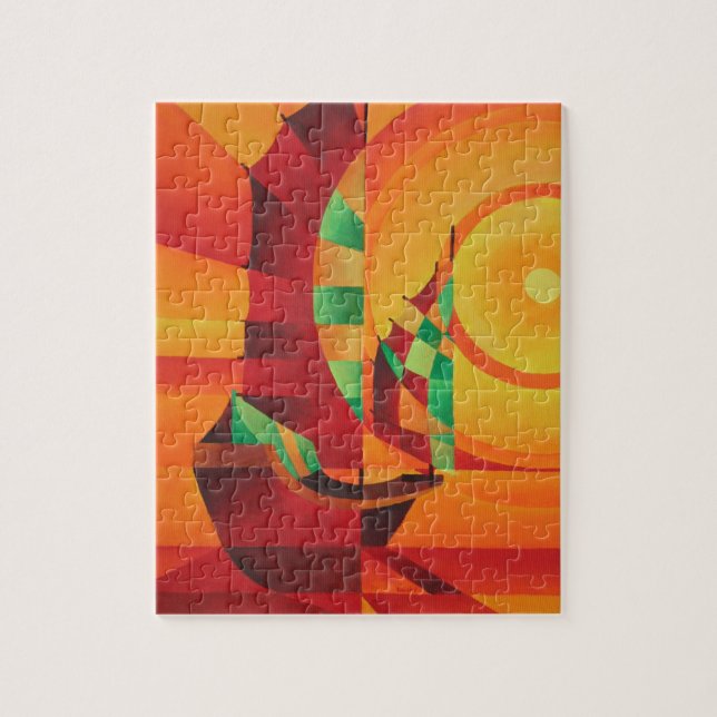 Puzzle Joncs Cubistes Sur La Mer Rouge (Vertical)