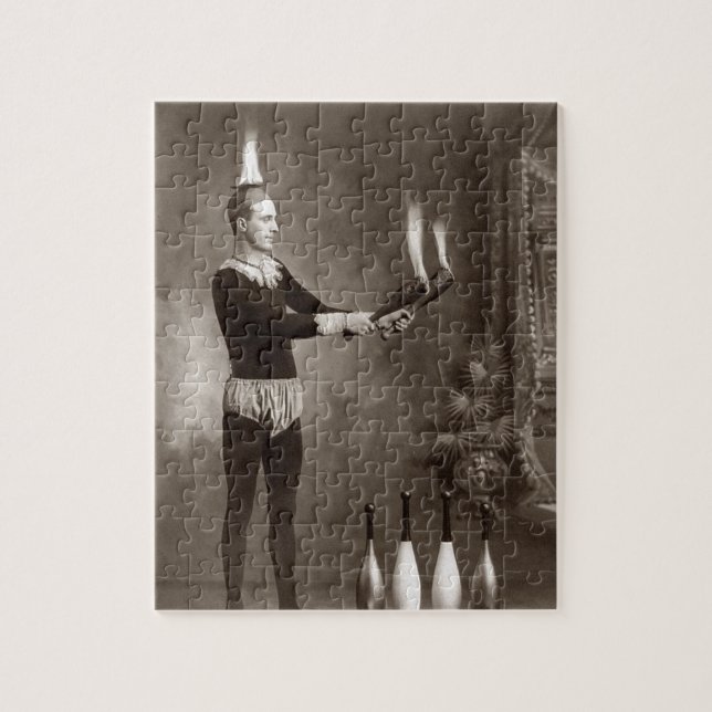 Puzzle Jongleur de feu vintage (Vertical)