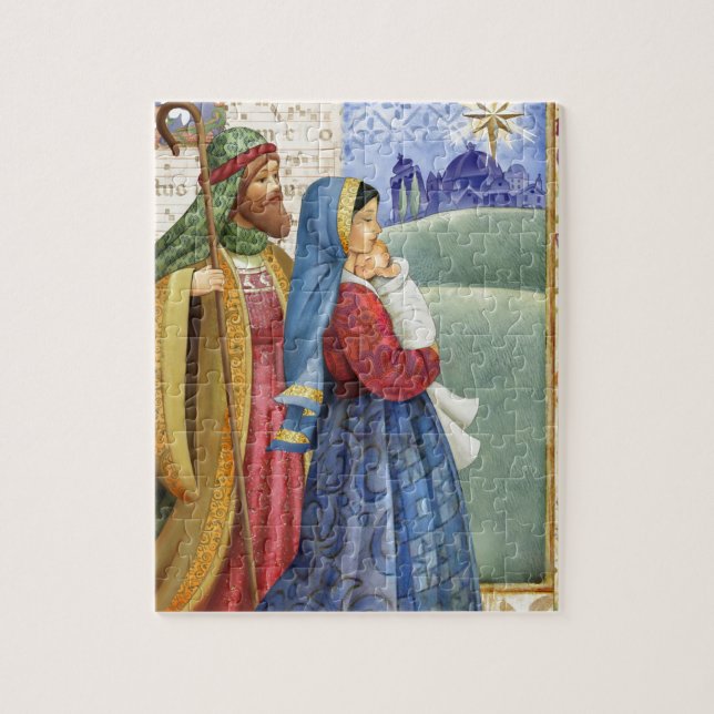 Puzzle Joseph et Mary avec Jésus (Vertical)