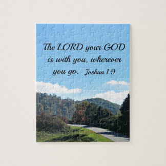 Puzzle Josué 1:9 L'Éternel, ton Dieu, est avec toi
