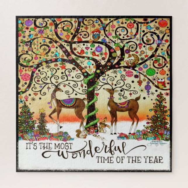 Puzzle Jote Festif Arbre de Noël Inspirivity Jigsaw (Vertical)