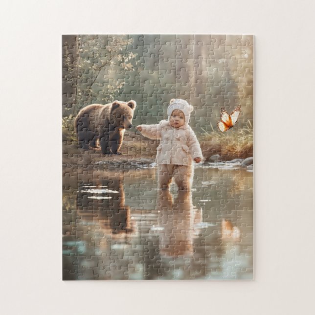 Puzzle Jouer avec mon ours en peluche (Vertical)