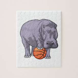 Puzzle Joueur de basket-ball hippo