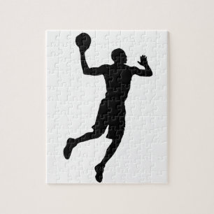 Puzzle Joueur de basket-ball Pop Art Silhouette