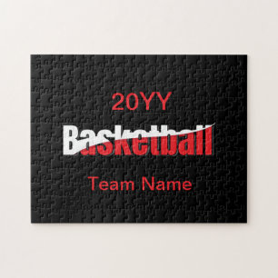 Puzzle Joueur de basket-ball Swish Abstrait - Word Art