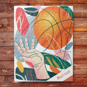 Puzzle Joueur de basket-ball Thème artistique Sport Abstr
