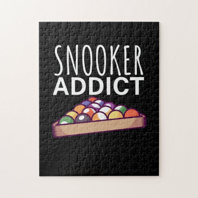 Puzzle Joueur de billard | Addict de snooker (Vertical)