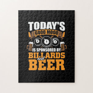 Puzzle Joueur de billard   Aujourd'Hui Billard Et Bière