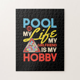 Puzzle Joueur de billard   Billard de piscine est ma vie