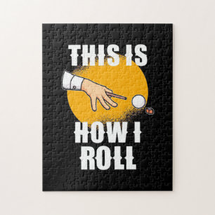 Puzzle Joueur de billard   C'Est Comme Ça Que Snooker Rol