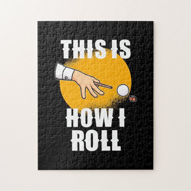 Puzzle Joueur de billard | C'Est Comme Ça Que Snooker Rol (Vertical)