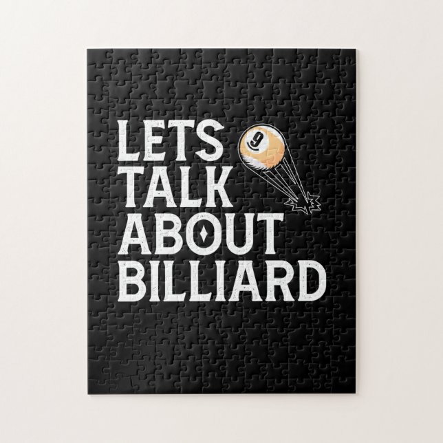 Puzzle Joueur de billard | Parlons De Billiard (Vertical)