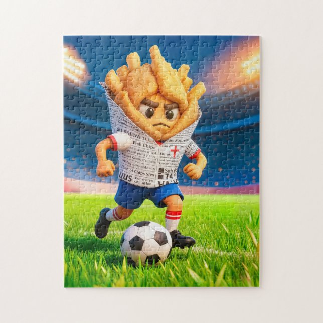 Puzzle Joueur de football fish and chips (Vertical)