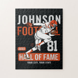 Puzzle JOUEUR DE Football Personnalisé Équipe NUMBER Spor