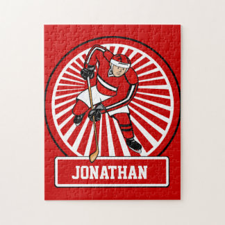 Puzzle Joueur de hockey d'ice