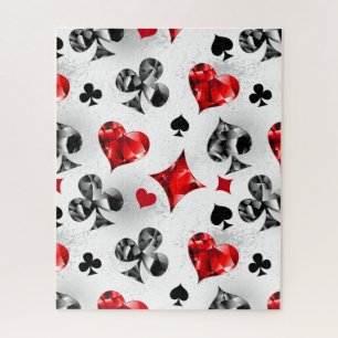 Puzzle Joueur de poker Joueur de cartes de jouer costumes