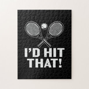 Puzzle Joueur de tennis Je Frapperais Ça