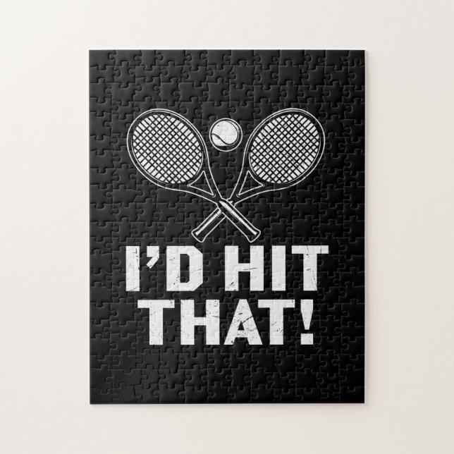 Puzzle Joueur de tennis | Je Frapperais Ça (Vertical)