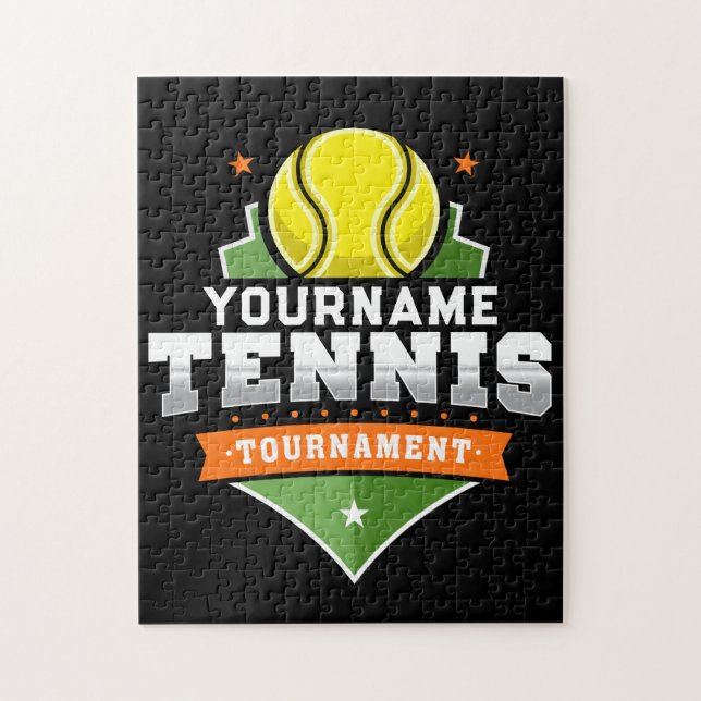 Puzzle Joueur de tennis personnalisé NOM Tournoi de Varsi (Vertical)