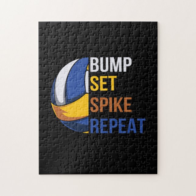 Puzzle Joueur de volley-ball | Définir la répétition du t (Vertical)