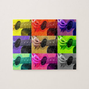 Puzzle Joueur guitare à doigts - 8x10 - 110 pcs