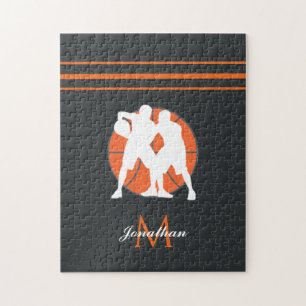 Puzzle Joueurs de basket-ball Nom Sport initial monogramm