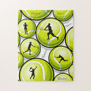 Puzzle Joueurs de tennis et nom de balle Motif Classic Sp