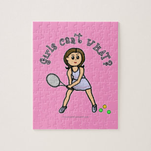 Puzzle Joueuse de tennis de petite fille