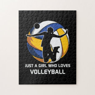 Puzzle Joueuse De Volley-ball Juste Une Fille Qui Aime Le