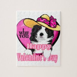 Puzzle Jour de la frontière Collie Valentines