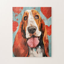 Jour des Valentines de Basset Hound