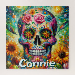 Puzzle Jour du crâne de sucre de la florale morte Personn