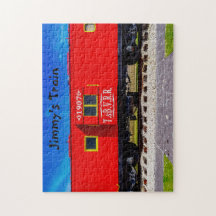 Jour ensoleillé Rouge Caboose Cerveau Game Cadeau