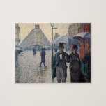 Puzzle Jour pluvieux de rue de Paris par Gustave<br><div class="desc">Jour pluvieux de rue de Paris par Gustave Caillebotte</div>