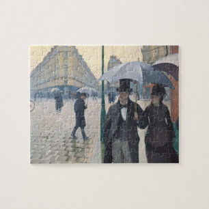 Puzzle Jour pluvieux de rue française de l'impressionisme