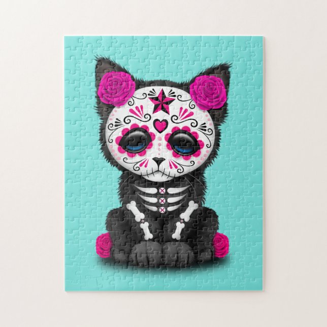 Puzzle Jour rose du chaton mort (Vertical)