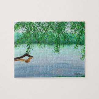 Puzzle Journal des chutes de la rivière, Peinture des arb