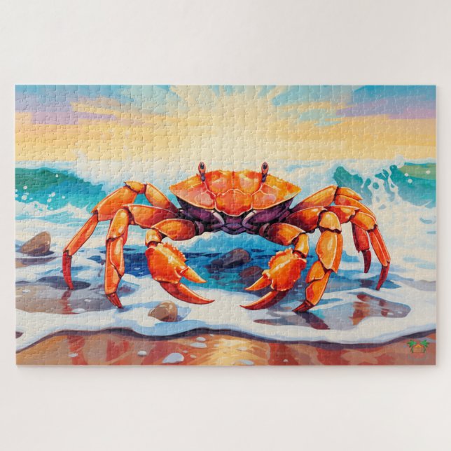 Puzzle 🐙 journée de la plage de crabe 🦀 (Horizontal)