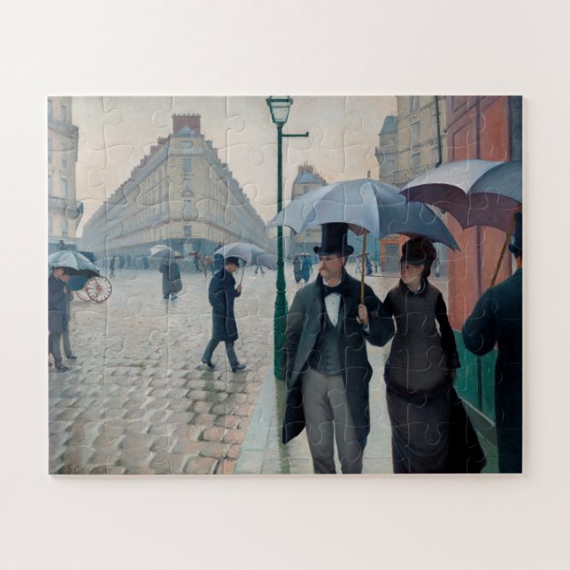 Puzzle Journée de la Pluie de Paris par Gustave Caillebot (Horizontal)
