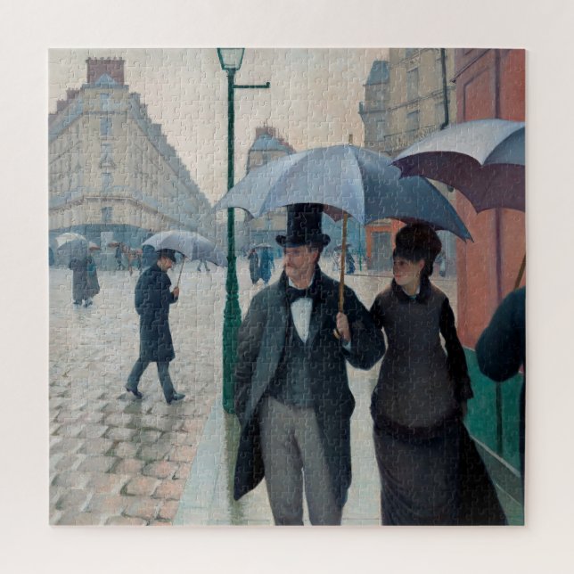 Puzzle Journée de la Pluie de Paris par Gustave Caillebot (Vertical)