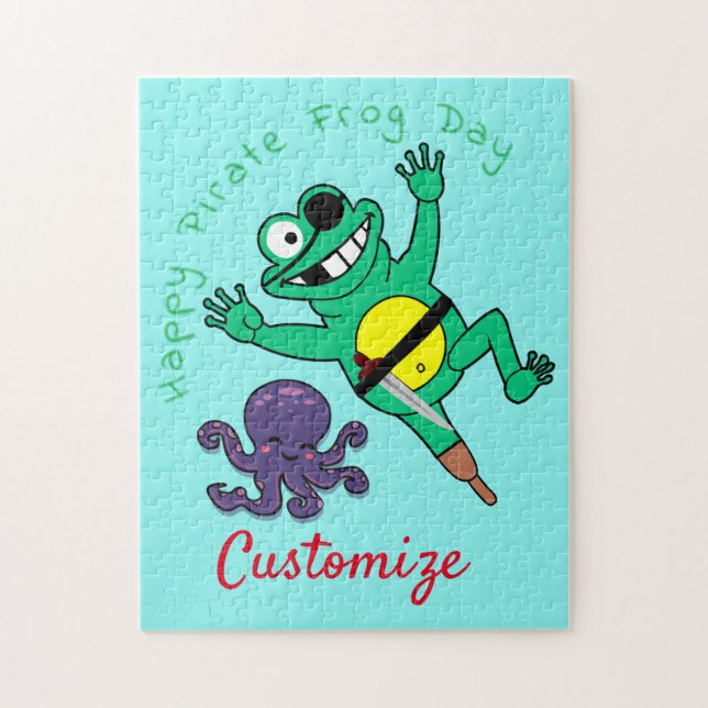 Puzzle Joyeuse Fête de la Grenouille Pirate Thunder_Cove (Vertical)