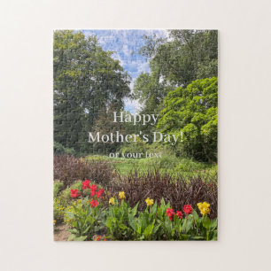 Puzzle Joyeuse fête des mères ou votre texte Parc naturel