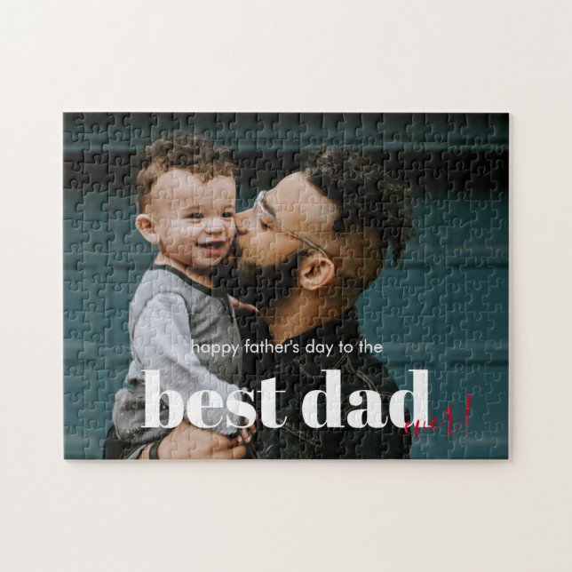 Puzzle Joyeuse Fête des Pères Meilleur Papa (Horizontal)
