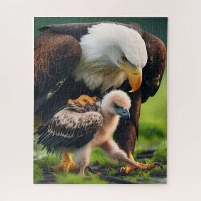 Puzzle Joyeuse Fête des Pères Tel un Aigle Américain (Vertical)