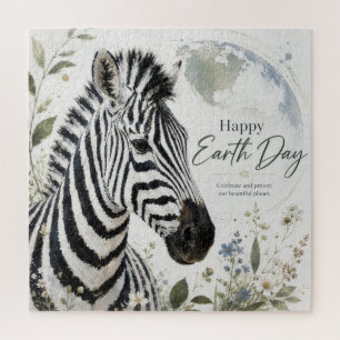 Puzzle Joyeuse Journée de la Terre Faune Zèbre