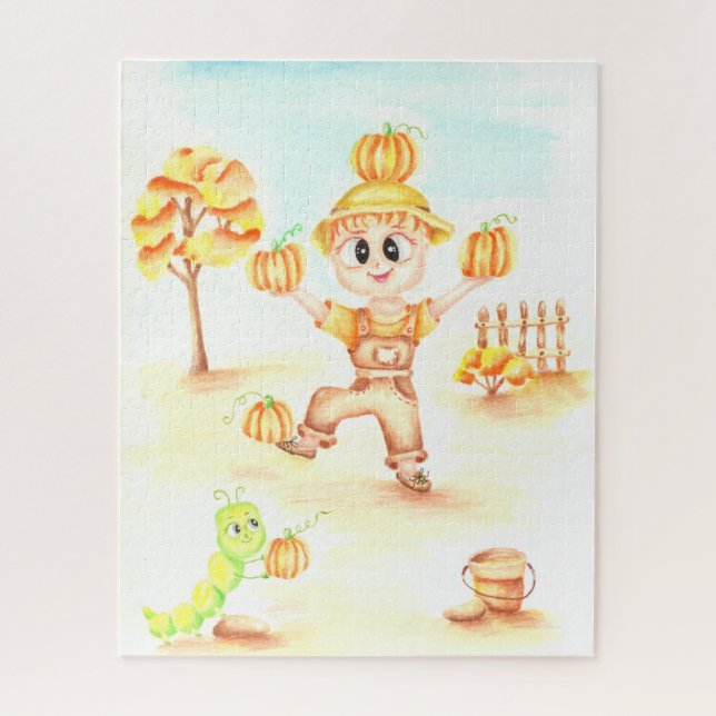 Puzzle Joyeuse moisson petit gingembre garçon (Vertical)