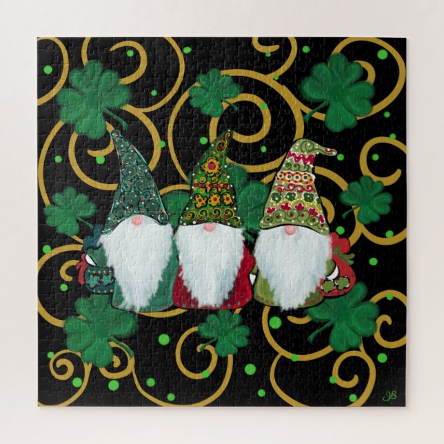 Puzzle Joyeuse St. Patrick GNOMES (Vertical)