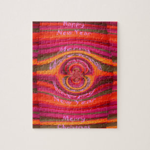 Puzzle Joyeuses couleurs Joyeux Noël Bonne année design