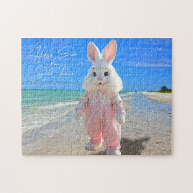 Puzzle Joyeuses Pâques de Sanibel Island Floride Plage (Horizontal)
